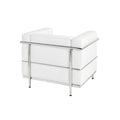 Le Corbusier LC3 Leather Chair Seater White Replica 03