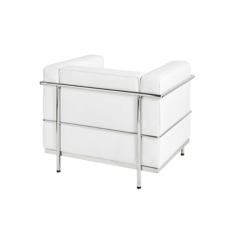 Le Corbusier LC3 Leather Chair Seater White Replica 03