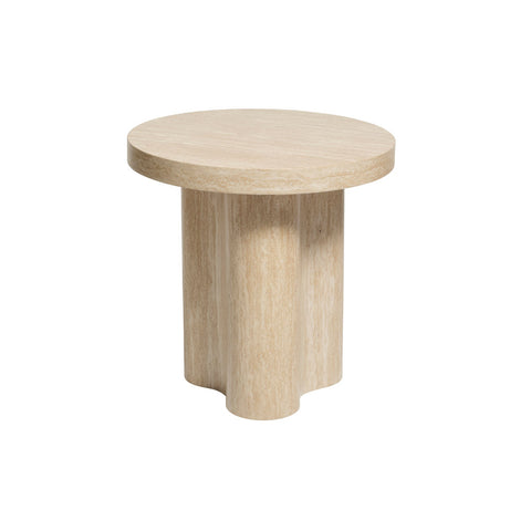 Leo Side Table Travertine-Look