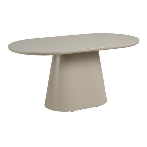 Lorenzo Oval Dining Table Taupe 180cm - Glicks Furniture