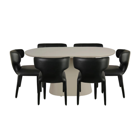 Lorenzo Dining Table & Aspen Dining Chairs – 7 Piece Dining Set - Glicks Furniture