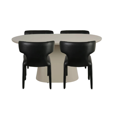 Lorenzo Dining Table & Aspen Dining Chairs – 5 Piece Dining Set - Glicks Furniture