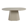 Lorenzo Oval Dining Table Taupe 160cm