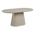 Lorenzo Oval Dining Table Taupe 160cm