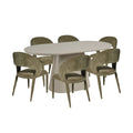 Lorenzo Dining Table & Savanna Dining Chairs – 7 Piece Dining Set - Glicks Furniture