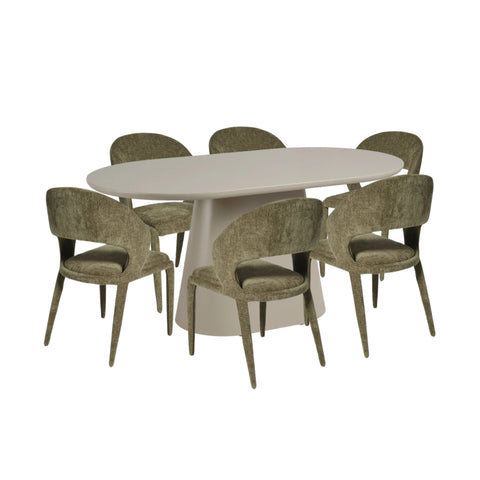 Lorenzo Dining Table & Savanna Dining Chairs – 7 Piece Dining Set - Glicks Furniture