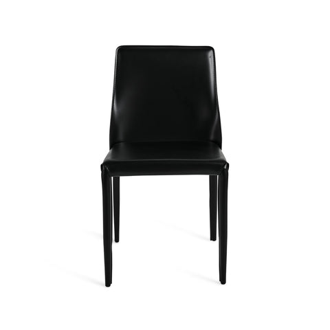 Luca Vegan Leather Dining Chair Black - Glicks Furniture