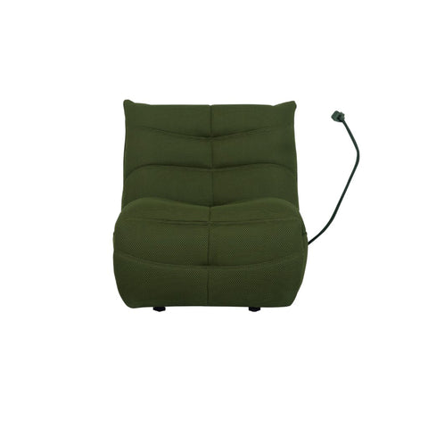 Lucia Green Fabric Electric Recliner Chair
