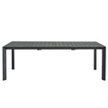 Manchester Outdoor Extension Aluminium Dining Table Charcoal - Glicks Furniture