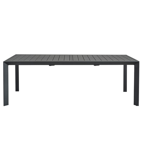 Manchester Outdoor Extension Aluminium Dining Table Charcoal - Glicks Furniture