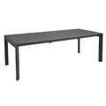 Manchester Outdoor Extension Aluminium Dining Table Charcoal - Glicks Furniture