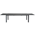 Manchester Outdoor Extension Aluminium Dining Table Charcoal - Glicks Furniture