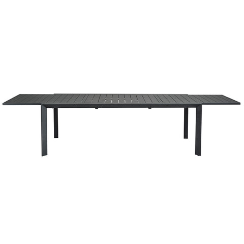 Manchester Outdoor Extension Aluminium Dining Table Charcoal - Glicks Furniture