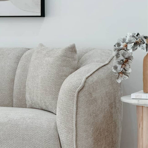 Milano 2+3 Seater Fabric Sofa Set Beige