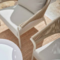 Mykonos Outdoor 3 Piece Lounge Set Ivory White - Glicks Furniture