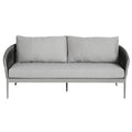 Noosa Outdoor 3 Piece Lounge Set Grey - Glicks Furniture