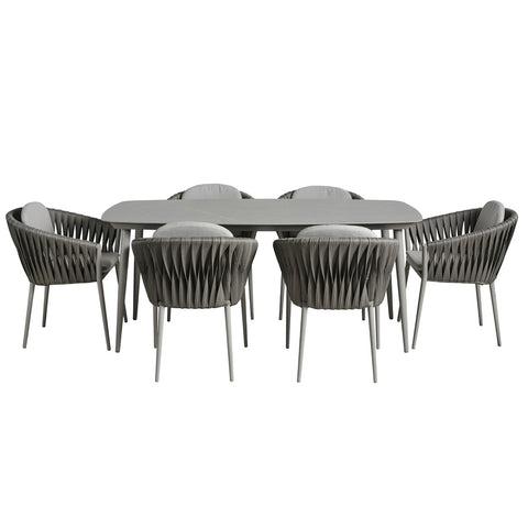 Noosa Outdoor 7pc Dining Set Grey - Glicks Furniture