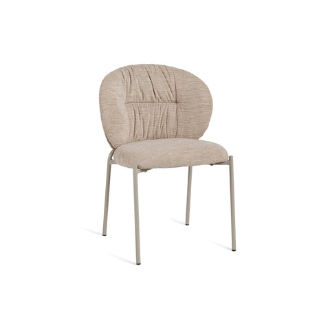 Nordic Fabric Dining Chair Beige