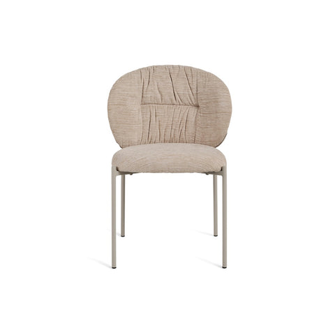 Nordic Fabric Dining Chair Beige