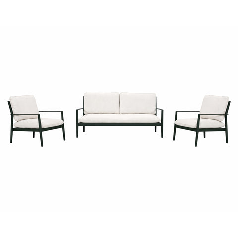 Porto Outdoor 3 Piece Lounge Set Green