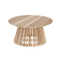 Rhonda Round Coffee Table Natural - Glicks Furniture