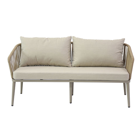 Santorini Outdoor 3 Piece Lounge Set Beige