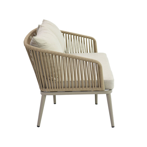 Santorini Outdoor 3 Piece Lounge Set Beige