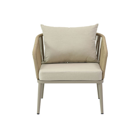 Santorini Outdoor 4 Piece Lounge Set Beige