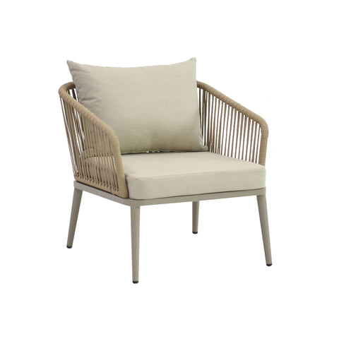Santorini Outdoor 4 Piece Lounge Set Beige