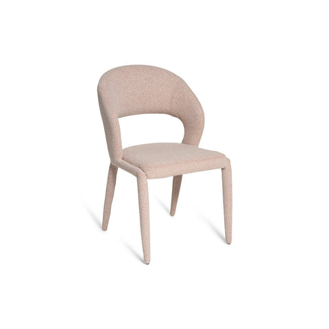 Savanna Boucle Dining Chair Peach