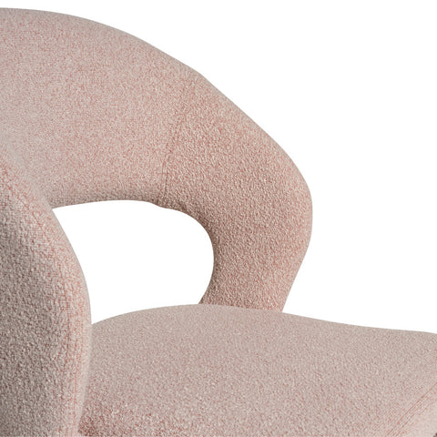 Savanna Boucle Dining Chair Peach