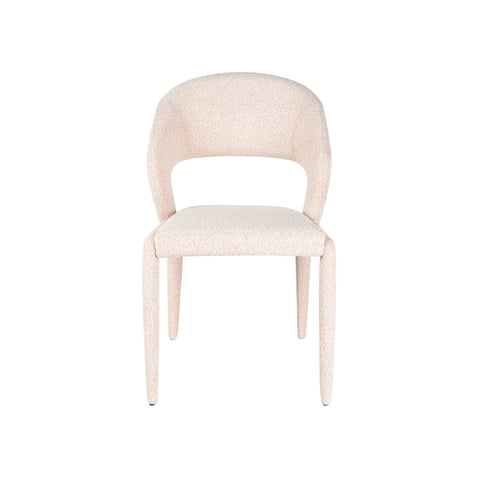 Savanna Boucle Dining Chair Peach