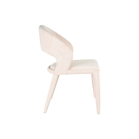 Savanna Boucle Dining Chair Peach