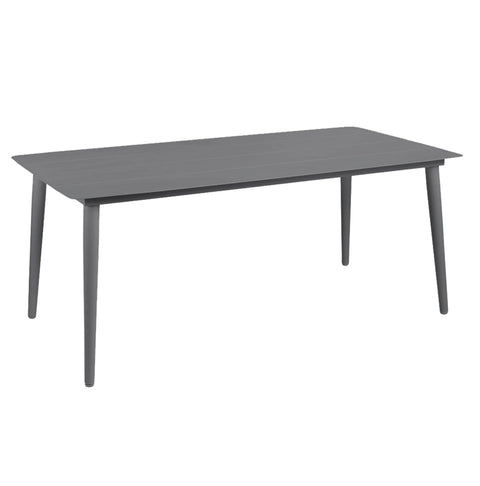 Sicily Outdoor 7pc Rectangle Dining Set – Charcoal