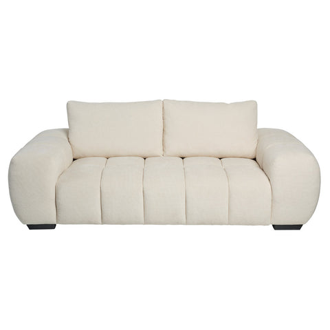 Sienna 3 Seater Fabric Sofa Beige