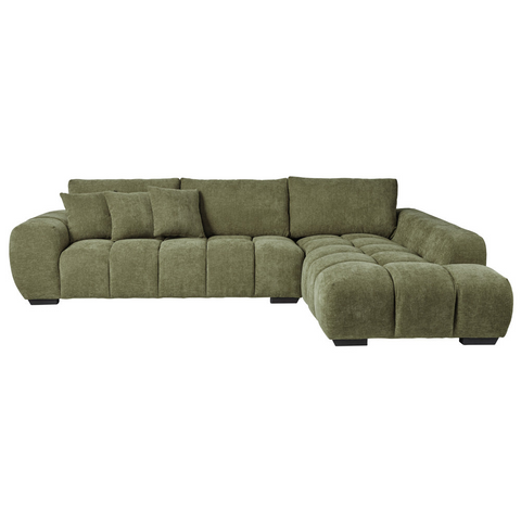 Sienna Fabric Chaise Lounge Hunter Green