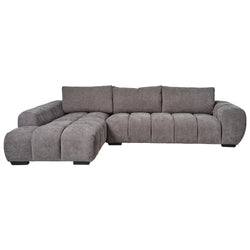 Sienna Fabric Chaise Lounge Grey