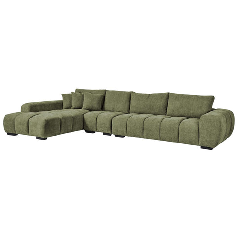 Sienna Fabric Grand Chaise Lounge Hunter Green