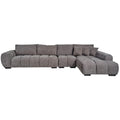 Sienna Chaise Large Grey