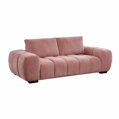 Sienna 3 Seater Fabric Sofa Blush