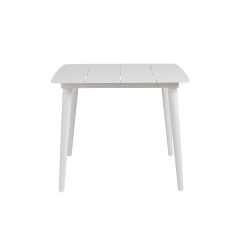 Sicily Outdoor Aluminium Square Dining Table White 90cm - Glicks Furniture