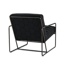 Soho Lounge Chair Graphite Black Leather