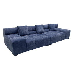 Amalfi 3 Seater Sofa Denim Fabric Replica