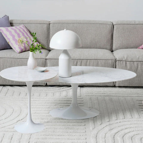 Tulip Side Table Eero Saarinen Replica - Marble