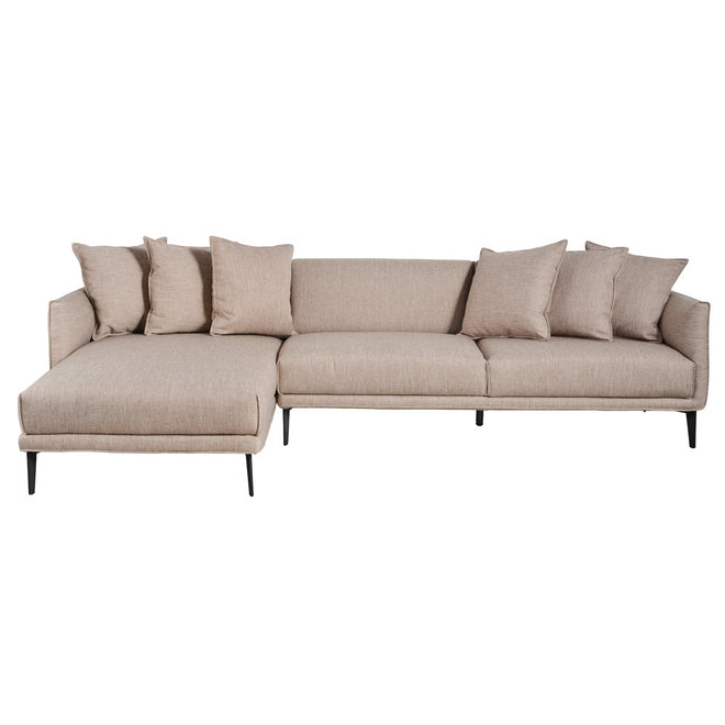 Bella Fabric Chaise Lounge Taupe