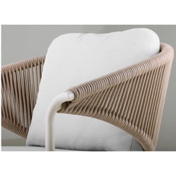 Mykonos Outdoor Lounge Chair Ivory White