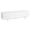 Argo Small Entertainment Unit 180cm White - Glicks Furniture