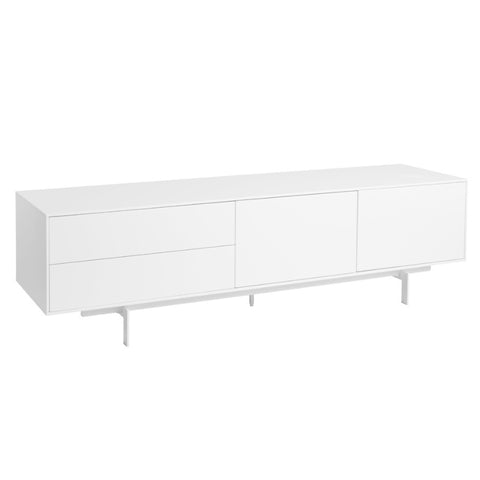 Argo Small Entertainment Unit 180cm White - Glicks Furniture