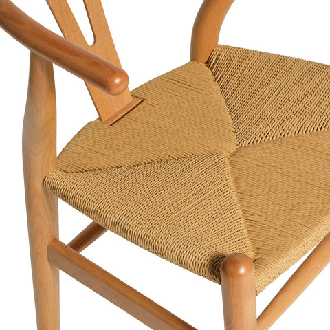 Wishbone CH24 Dining Chair Beech Wood Replica