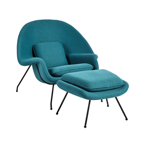 Sorrento Womb Chair & Stool - Glicks Furniture